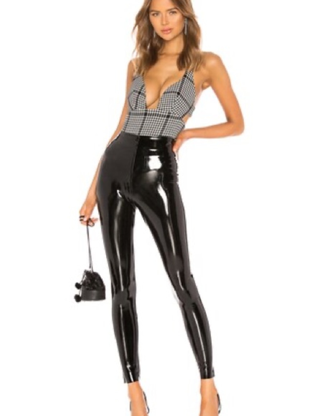 Commando Perfect Control Patent Leather Legging in Black